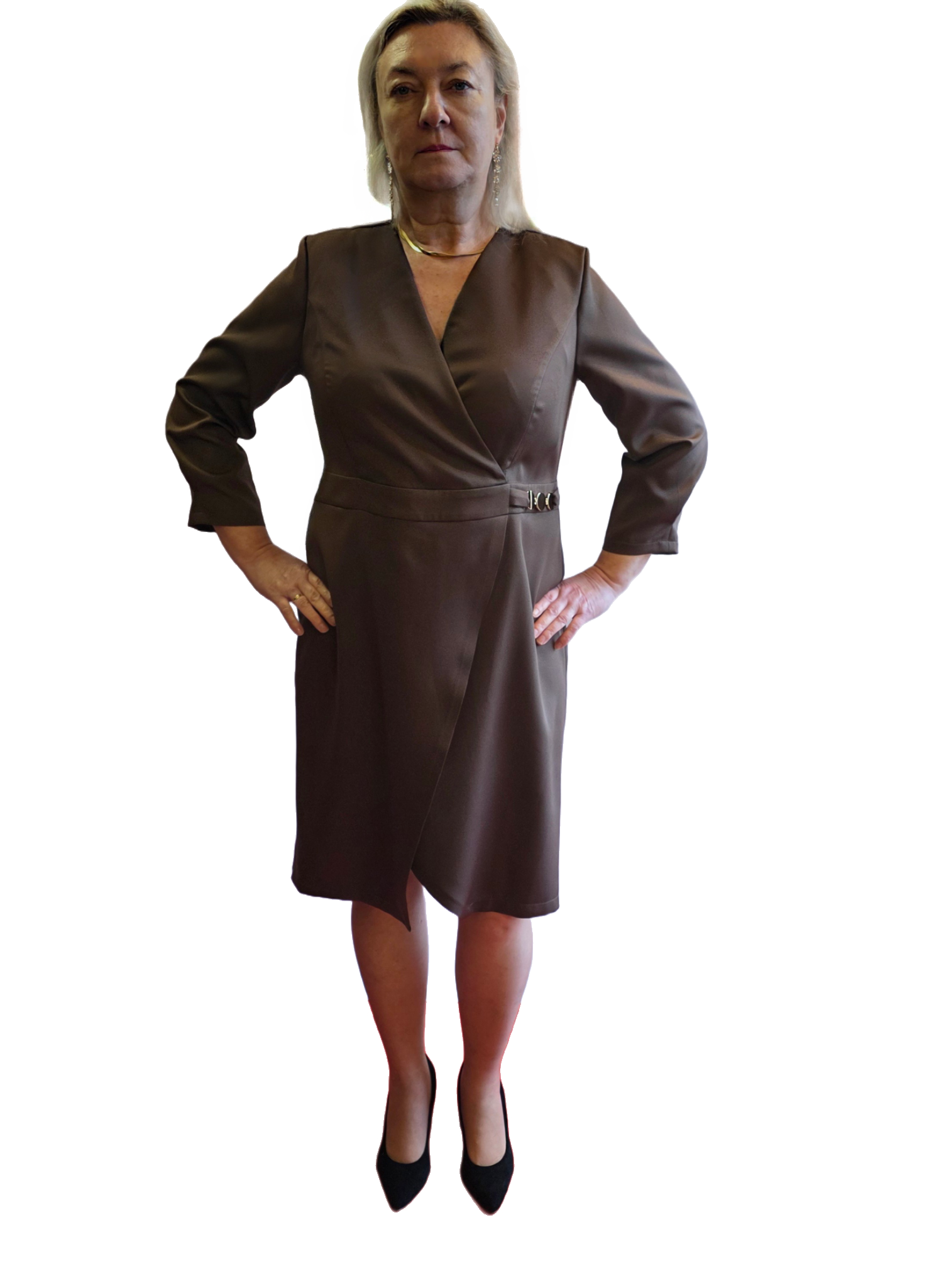 Brązowa Sukienka Aria