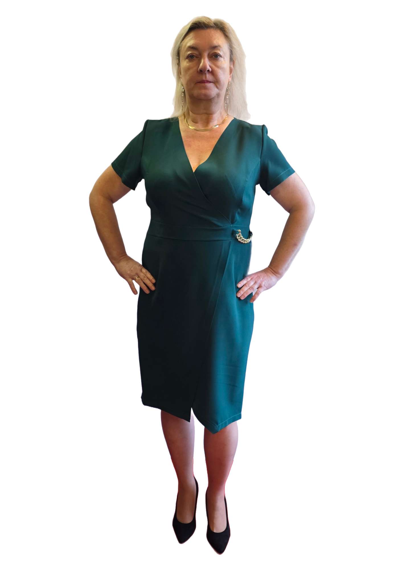 Zielona Sukienka Carmen