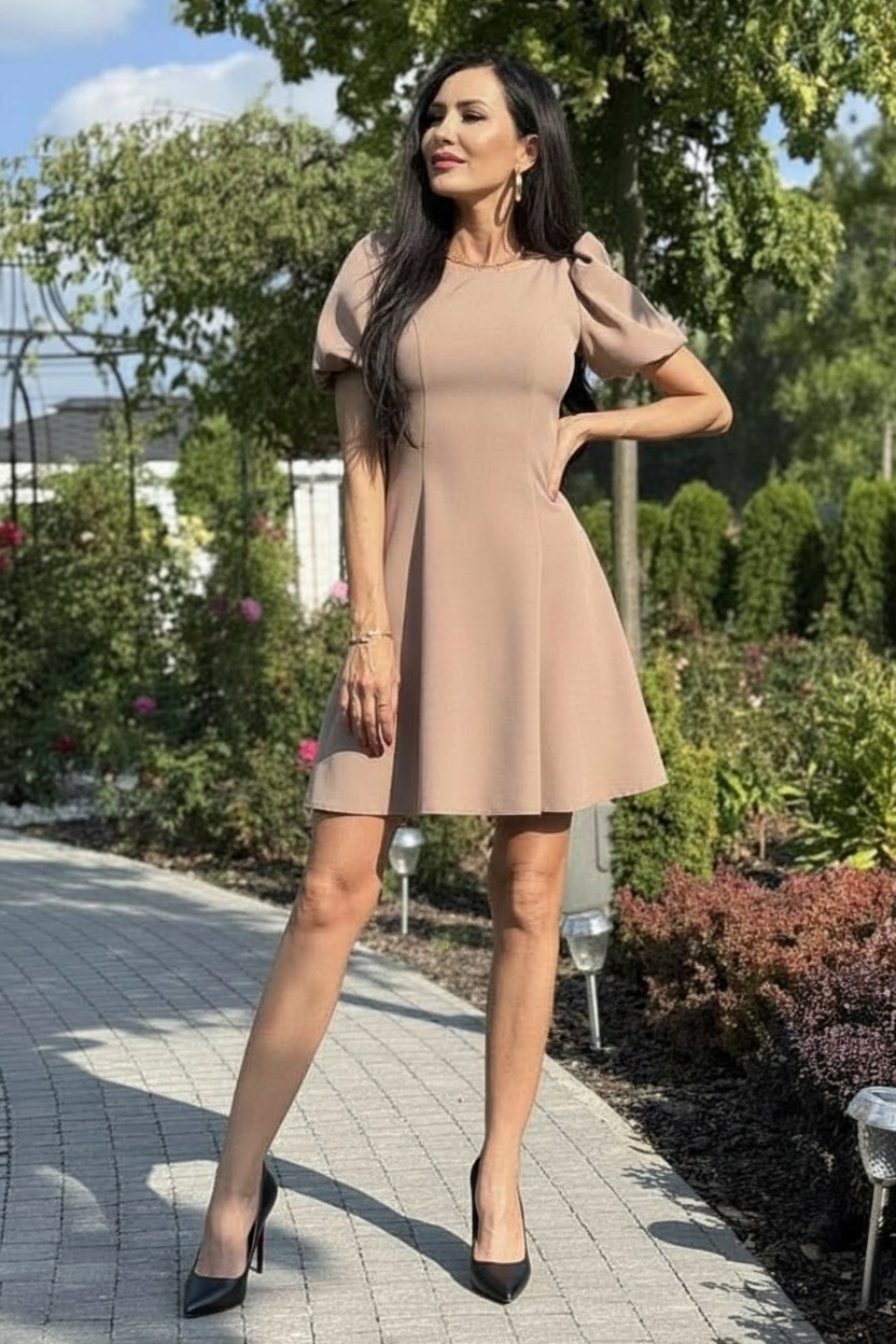 Cappuccino Sukienka Chanel Mini